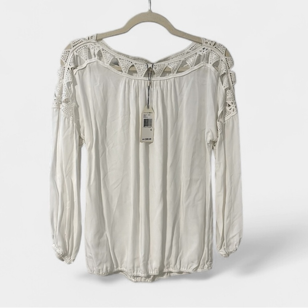 NWT Sophie Max ivory Babette blouse size S
